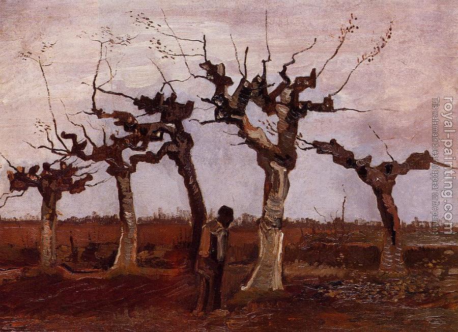 Vincent Van Gogh : Landscape with Pollard Birches